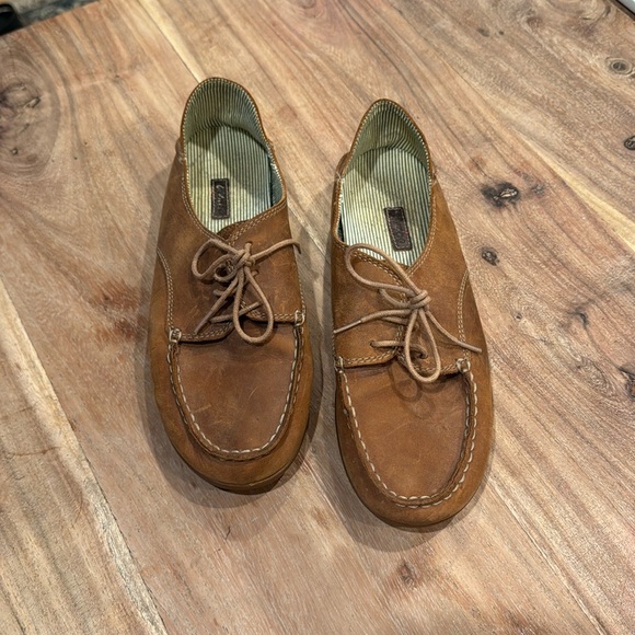 OluKai Shoes - Olukai | Heleuma | Womens Shoes Brown Leather | Casual Moc Boat Lace Up | 7.5